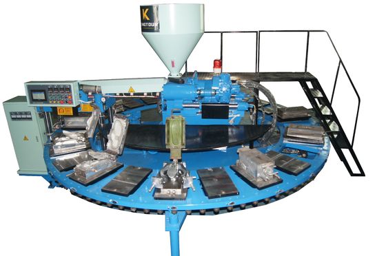 Rotary One Color Slipper Making Machine PVC Slipper Injection Molding Machine