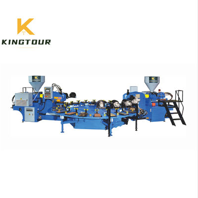 Two Color Shoe Sole Making Machine 60500W PVC Sole Making Machine