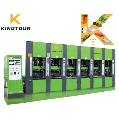 Automatic EVA Shoe Making Machine 6 Station Sole Making Machine 121500W