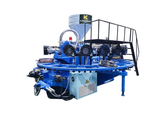 1 Color Slipper Moulding Machine Rotary PVC Chappal Making Machine 380V / 220V