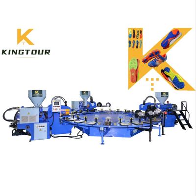 8 Station Shoe Sole Making Machine One Color PVC Sole Injection Molding Machine