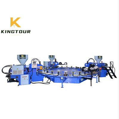 380V / 220V Sole Moulding Machine Rotary Two Color TPR Sole Making Machine