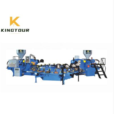 380V / 220V Sole Moulding Machine Rotary Two Color TPR Sole Making Machine