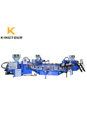 Two Color Shoe Sole Making Machine 60500W PVC Sole Making Machine