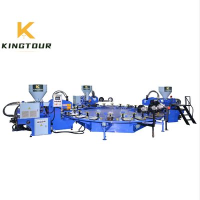 3 Station Static Injection Moulding Machines For making PVC TPU TR TPR shoe sole