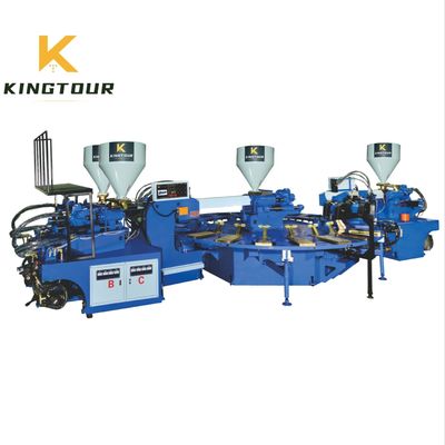 Four Color Sole Injection Moulding Machine 52500W Shoe Sole Mould Making Machine