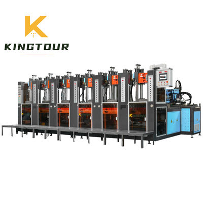 Static Injection Molding Machines 6 Station Shoe Sole Molding Machine For Making PVC TPU TPR Shoe Sole