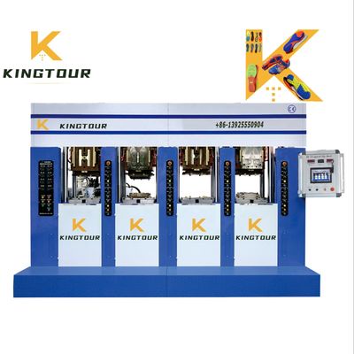 Static Injection Molding Machines 6 Station Shoe Sole Molding Machine For Making PVC TPU TPR Shoe Sole