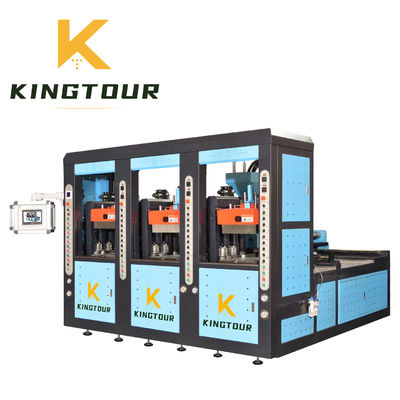 3 Station Rubber Sole Making Machine 61000W Rubber Sole Injection Machine KT-8583