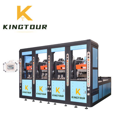 3 Station Rubber Sole Making Machine 61000W Rubber Sole Injection Machine KT-8583