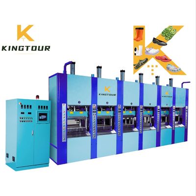 6 Station Footwear Injection Molding Machine 121500W EVA Shoe Making Machine KT-686