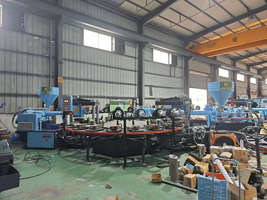 Rotary 2 Color PVC Sole Injection Molding Machine