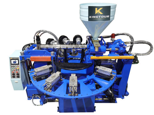 One Color PVC Shoe Making Machine 12 Stations Slippers Making Machine 25 Kw With PVC And Plastic