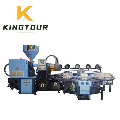 Rotary PVC Sole Injection Machine 380V / 220V TPU Injection Molding Machine European Standard